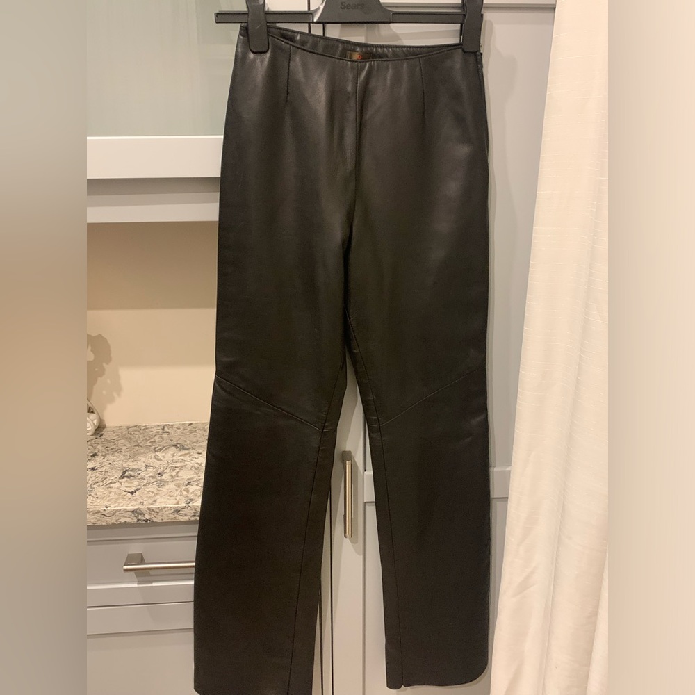 Danier leather straight leg pants new w tags